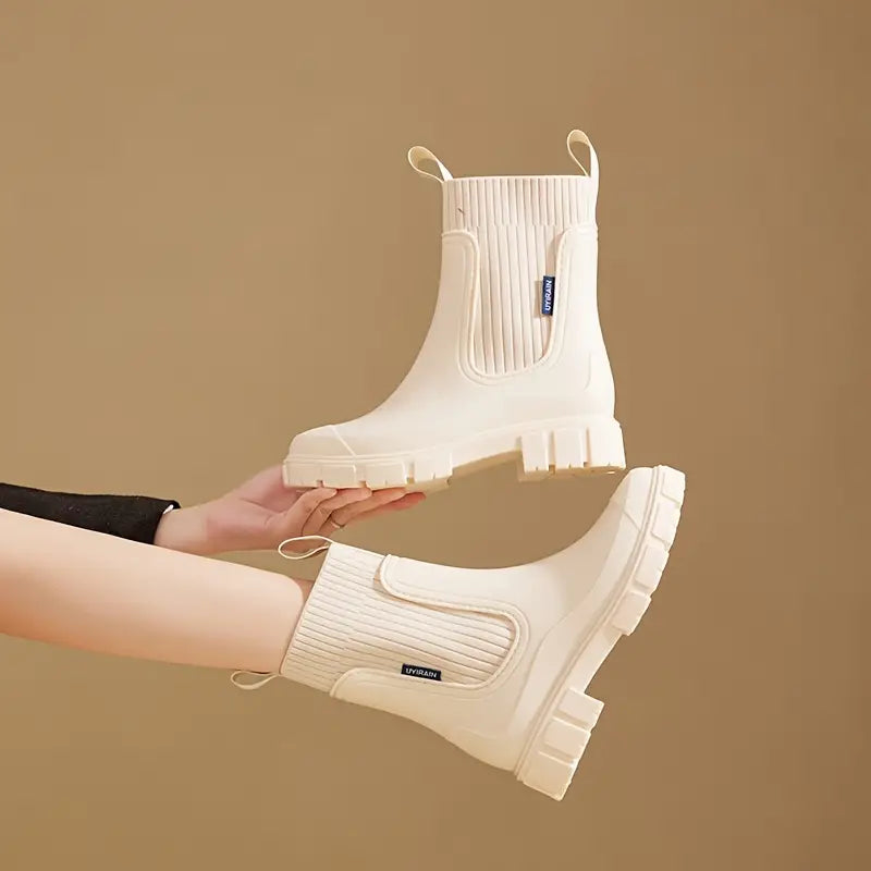 Botines impermeables de mujer con suela gruesa antideslizante – NERAYA
