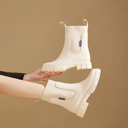 Botines impermeables de mujer con suela gruesa antideslizante – NERAYA