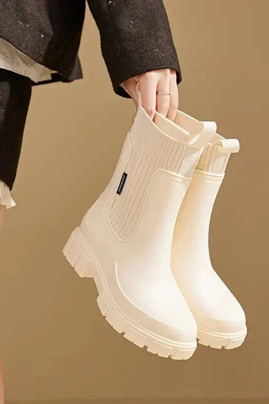 Botines impermeables de mujer con suela gruesa antideslizante – NERAYA