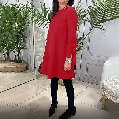 LAURENTIA - Vestido casual de manga larga para mujeres