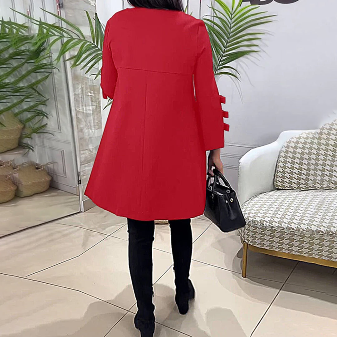 LAURENTIA - Vestido casual de manga larga para mujeres