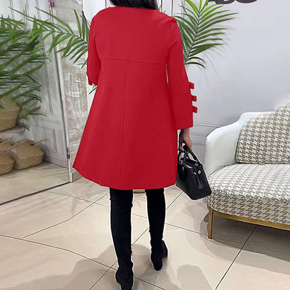 LAURENTIA - Vestido casual de manga larga para mujeres