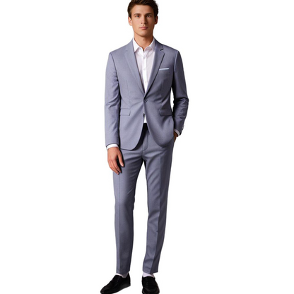 Traje masculino con blazer y pantalón slim fit – VESTARO