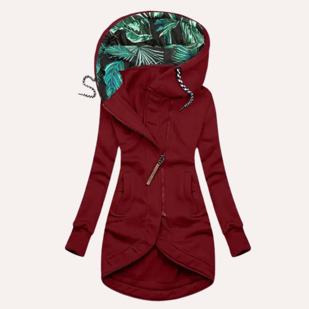 Chaqueta polar elegante con capucha para mujer – ROBERTA