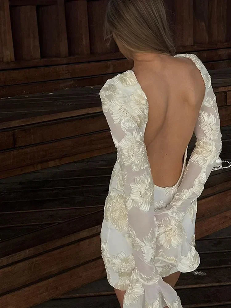 Vestido mini con mangas largas para mujer – LODIE