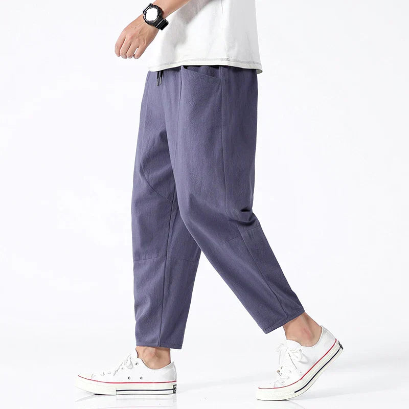 Pantalón de lino ligero y transpirable para hombre – VENTO
