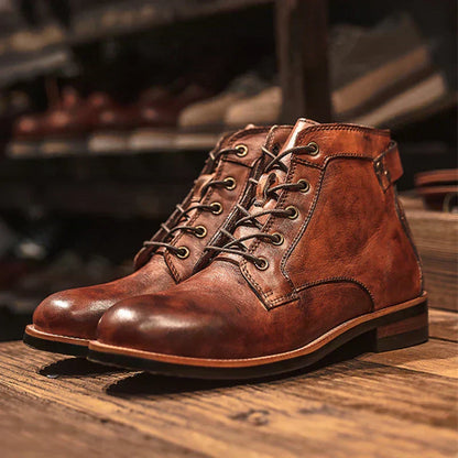 Botas altas para hombre de cuero duraderas–GRAYSON