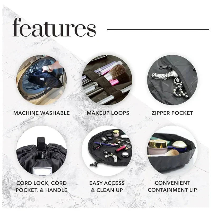 Bolsa de maquillaje con diseño elegante y apertura rápida – LAYLA