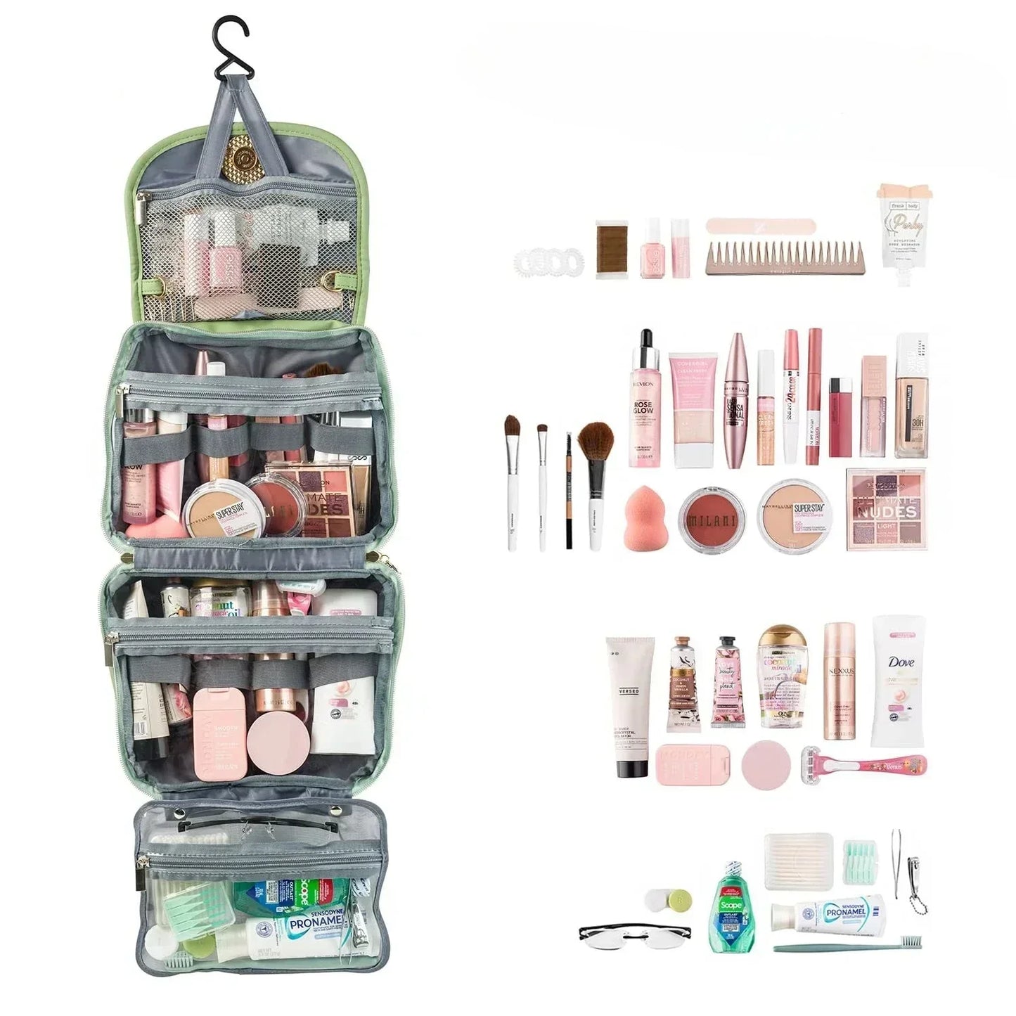 Organizador de cosméticos de viaje con diseño elegante – ELYSE