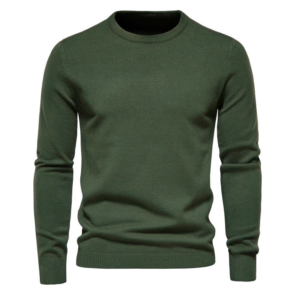 LEIF - Sudadera casual de hombre con cuello redondo