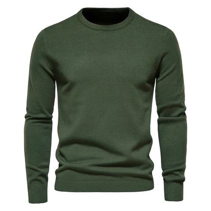 LEIF - Sudadera casual de hombre con cuello redondo