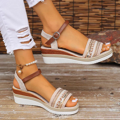Sandalias Boho de Mujer con Diseño Abierto y Estilo Veraniego – DIXIE