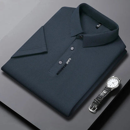 Polo clásico de hombre con cuello refinado y cierre elegante – ELIOT