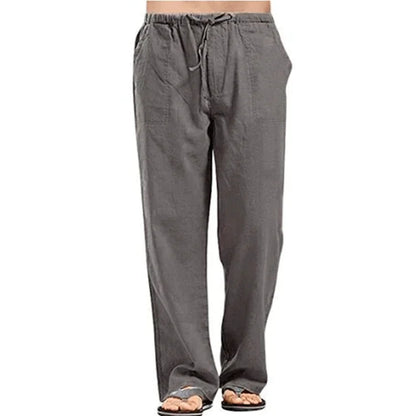 Pantalón ligero de hombre con cintura ajustable y corte recto – LOUIS