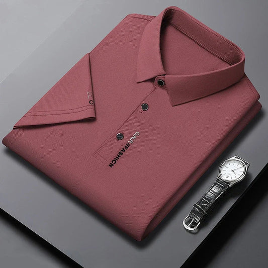 Polo clásico de hombre con cuello refinado y cierre elegante – ELIOT