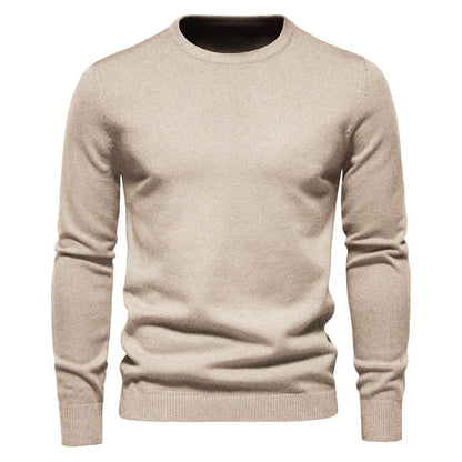 LEIF - Sudadera casual de hombre con cuello redondo