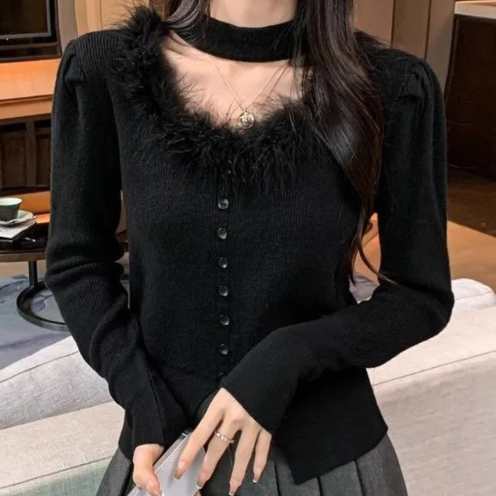 Top de punto para mujer con ajuste suave y diseño versátil – SELENE