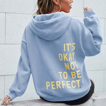 Sudadera oversize con capucha y estampado moderno para mujer – SABRINA