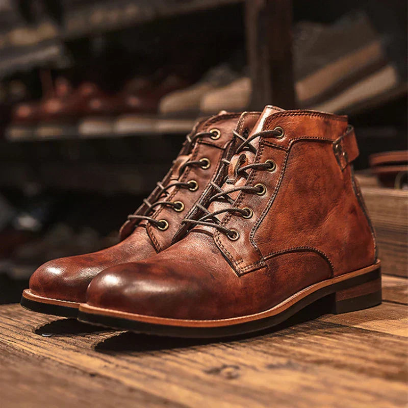 Botas altas para hombre de cuero duraderas–GRAYSON
