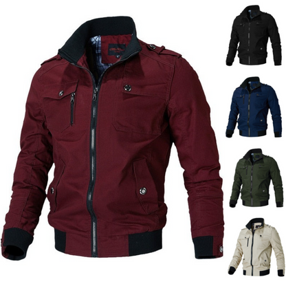 NOAH - Chaqueta de otoño e invierno con cuello alto para hombre