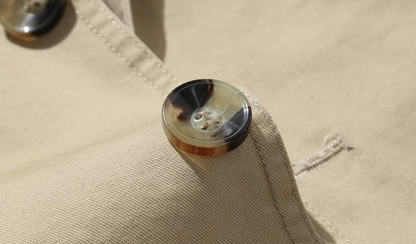 MARIE - Trench coat clásico con doble fila de botones para mujer