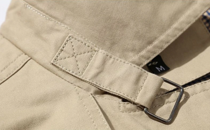 MARIE - Trench coat clásico con doble fila de botones para mujer