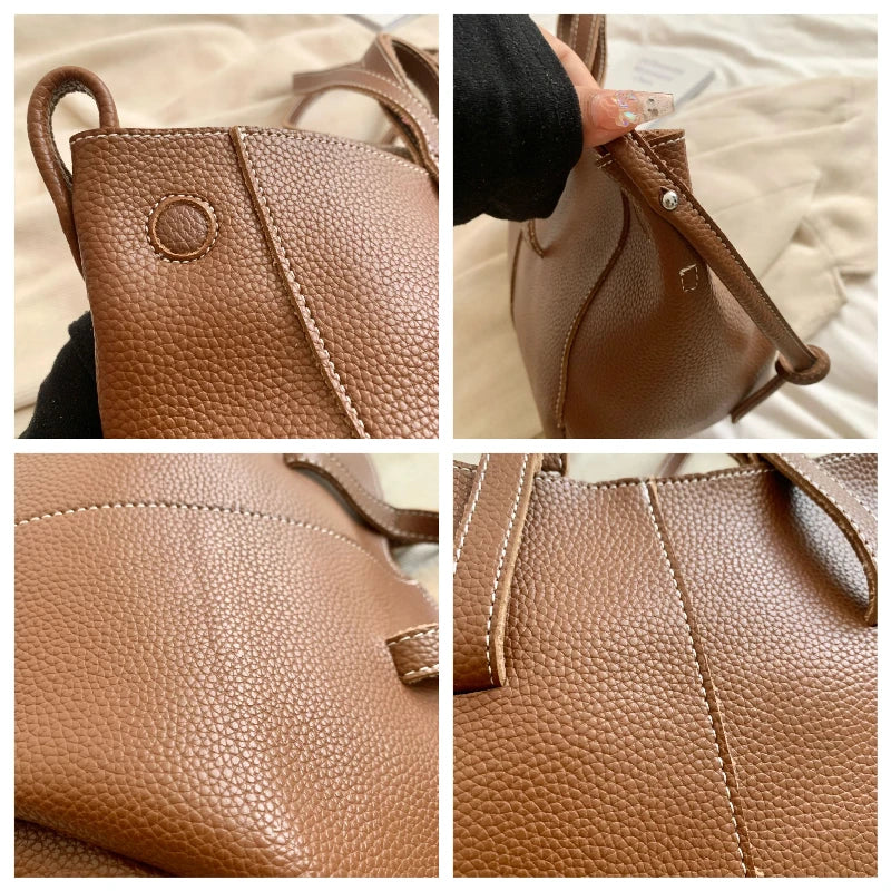 Bolso de hombro negro estilo vintage para mujer – VELMARÉ