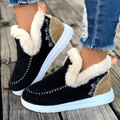 LUNA - Zapatos de invierno sin cordones para mujer