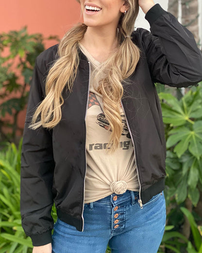 Cazadora bomber de mujer transpirable con corte relajado – TIZIANA