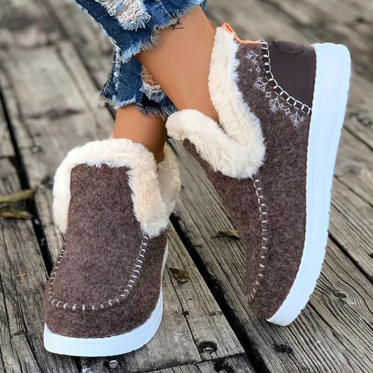 LUNA - Zapatos de invierno sin cordones para mujer