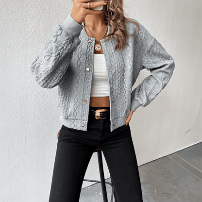 KARLA – Cárdigan estilo bomber para mujer