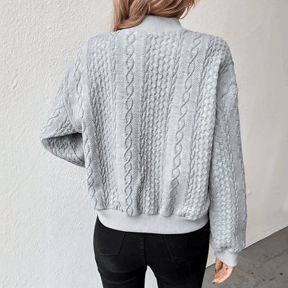 KARLA – Cárdigan estilo bomber para mujer