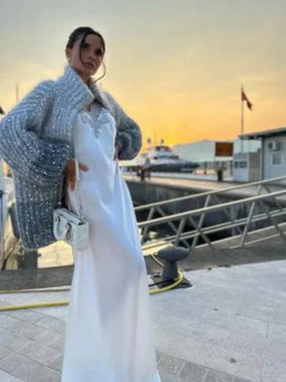 VERONICA – Cárdigan con brillos para mujer