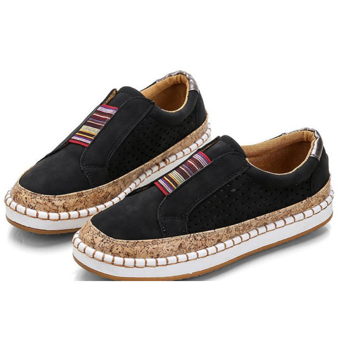 Zapatos ortopédicos cómodos sin cordones para mujer – VITALIA