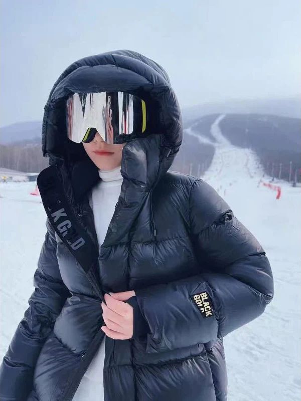 VIVIA - Abrigo largo de plumón para mujeres para el invierno