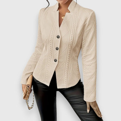Blazer entallada con textura estructurada para mujer – VERA