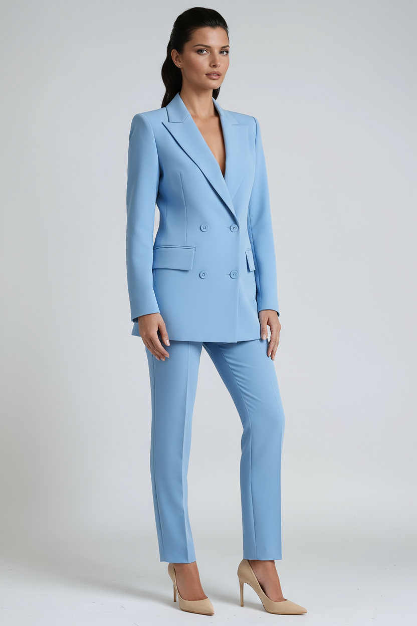 Conjunto de blazer y pantalón elegante para mujer – LIVANDRA