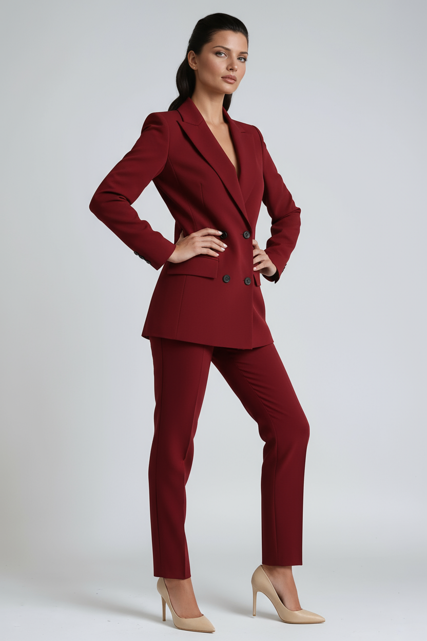 Conjunto de blazer y pantalón elegante para mujer – LIVANDRA