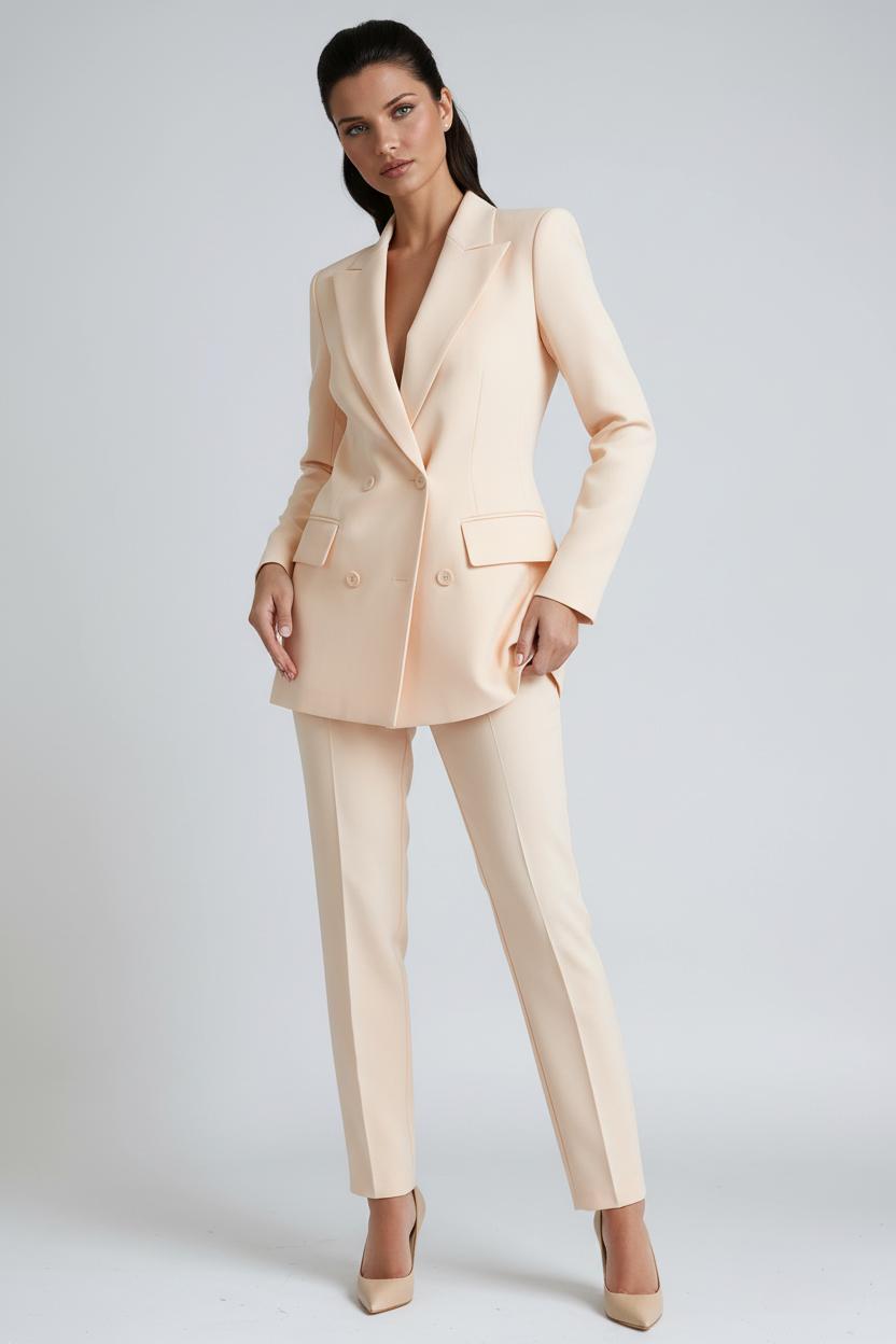 Conjunto de blazer y pantalón elegante para mujer – LIVANDRA