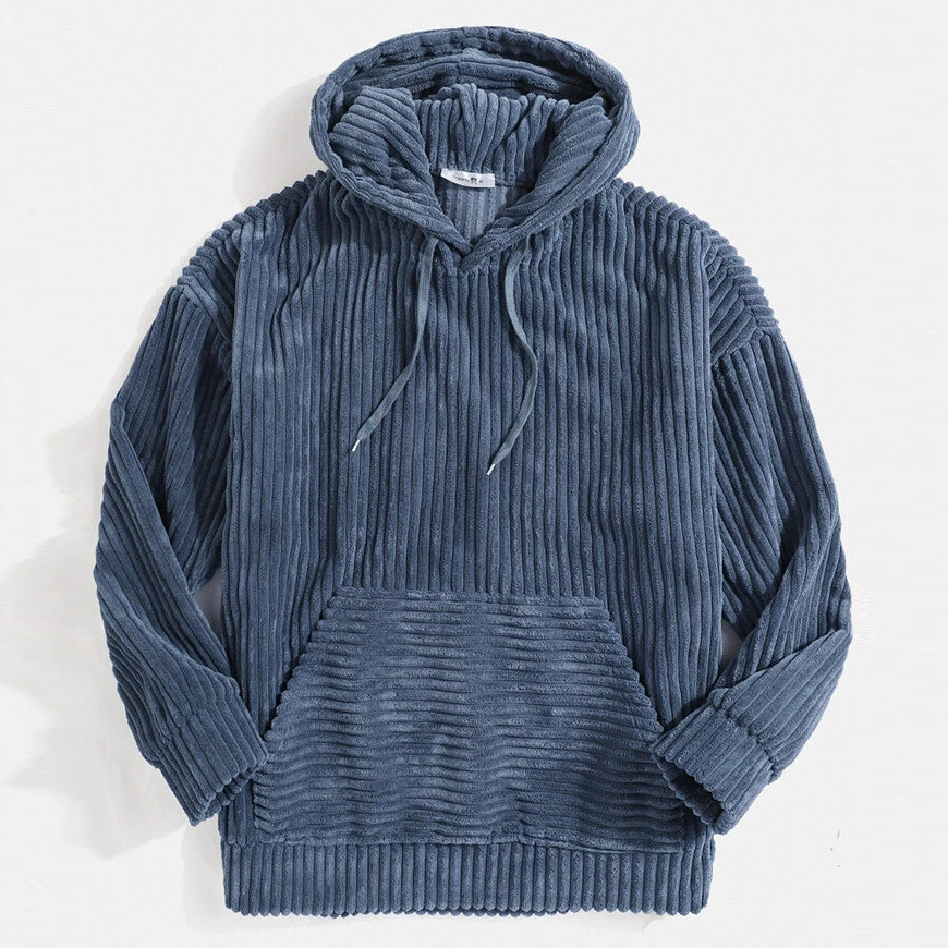 NOAH - Sudadera vintage de pana con capucha para hombre