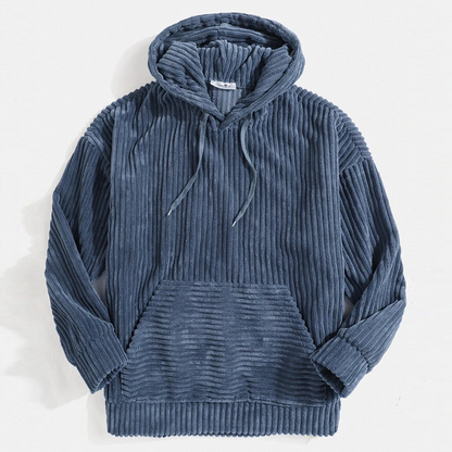 NOAH - Sudadera vintage de pana con capucha para hombre