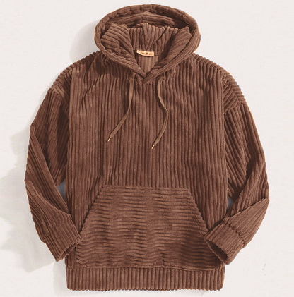 NOAH - Sudadera vintage de pana con capucha para hombre