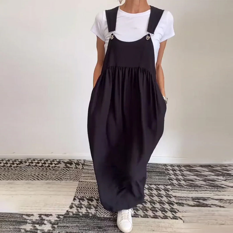 Vestido de jardín ligero y fluido para dama con detalles modernos y elegantes – ALTHEA LUMINA