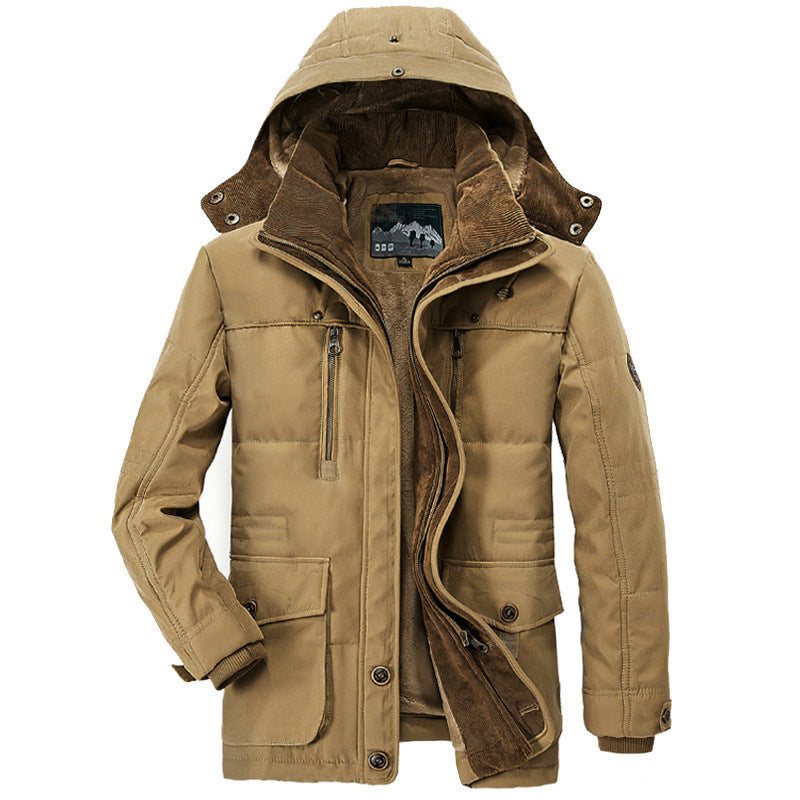 Chaqueta de invierno para hombre con forro cálido y capucha – JACKOR