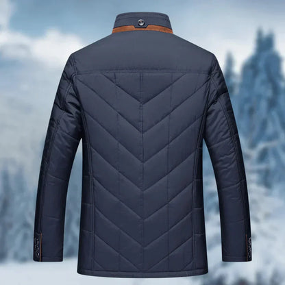 Chaqueta de invierno para hombre con cuello alto y cremallera – MACKSTON