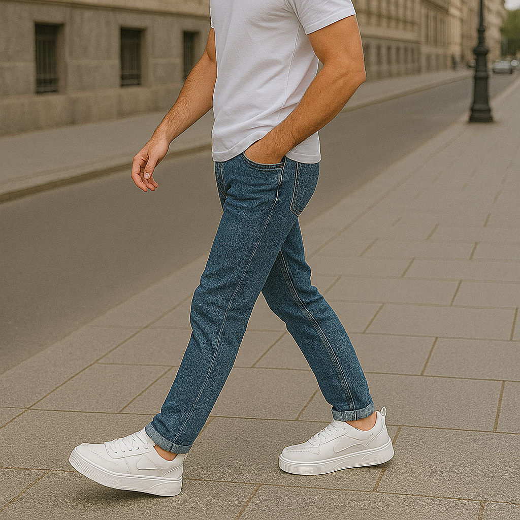 Zapatillas bajas de hombre con suela gruesa y acabado limpio – RAYDEN