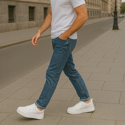 Zapatillas bajas de hombre con suela gruesa y acabado limpio – RAYDEN