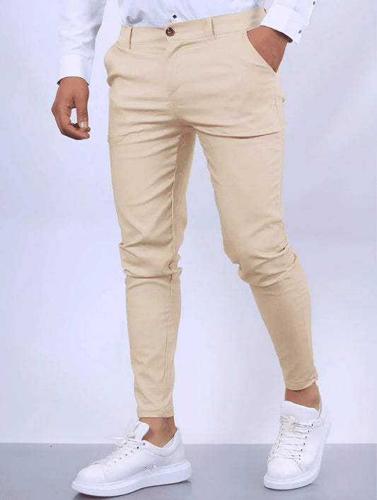Pantalón slim fit elástico para hombre – ZACHARY