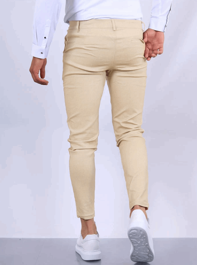 Pantalón slim fit elástico para hombre – ZACHARY
