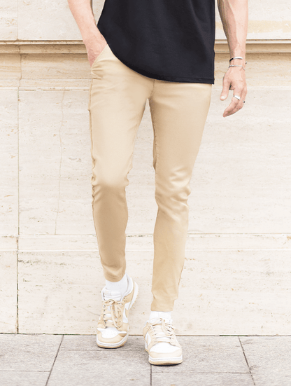 Pantalón slim fit elástico para hombre – ZACHARY